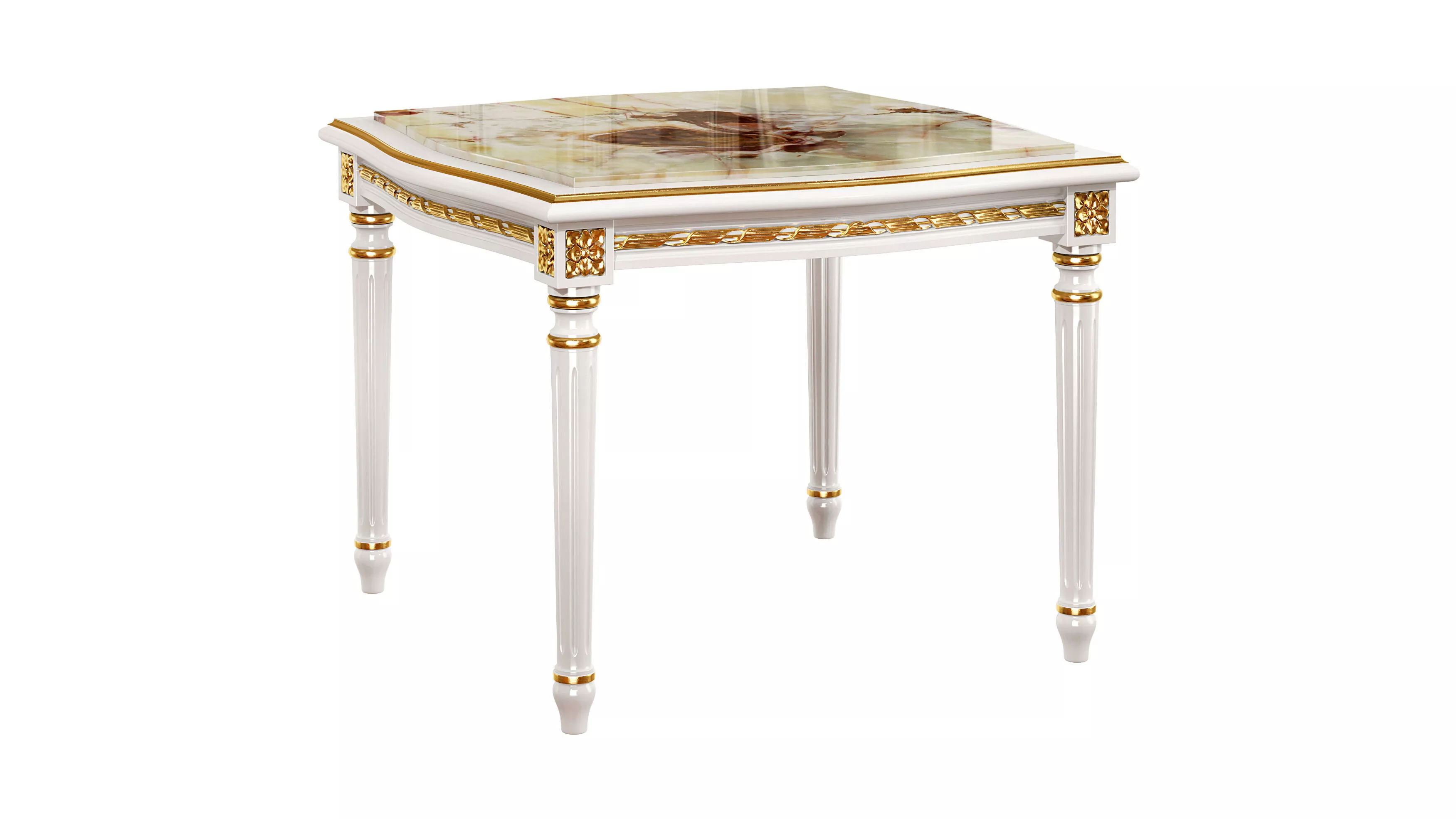 Classic small side table 01 3D model