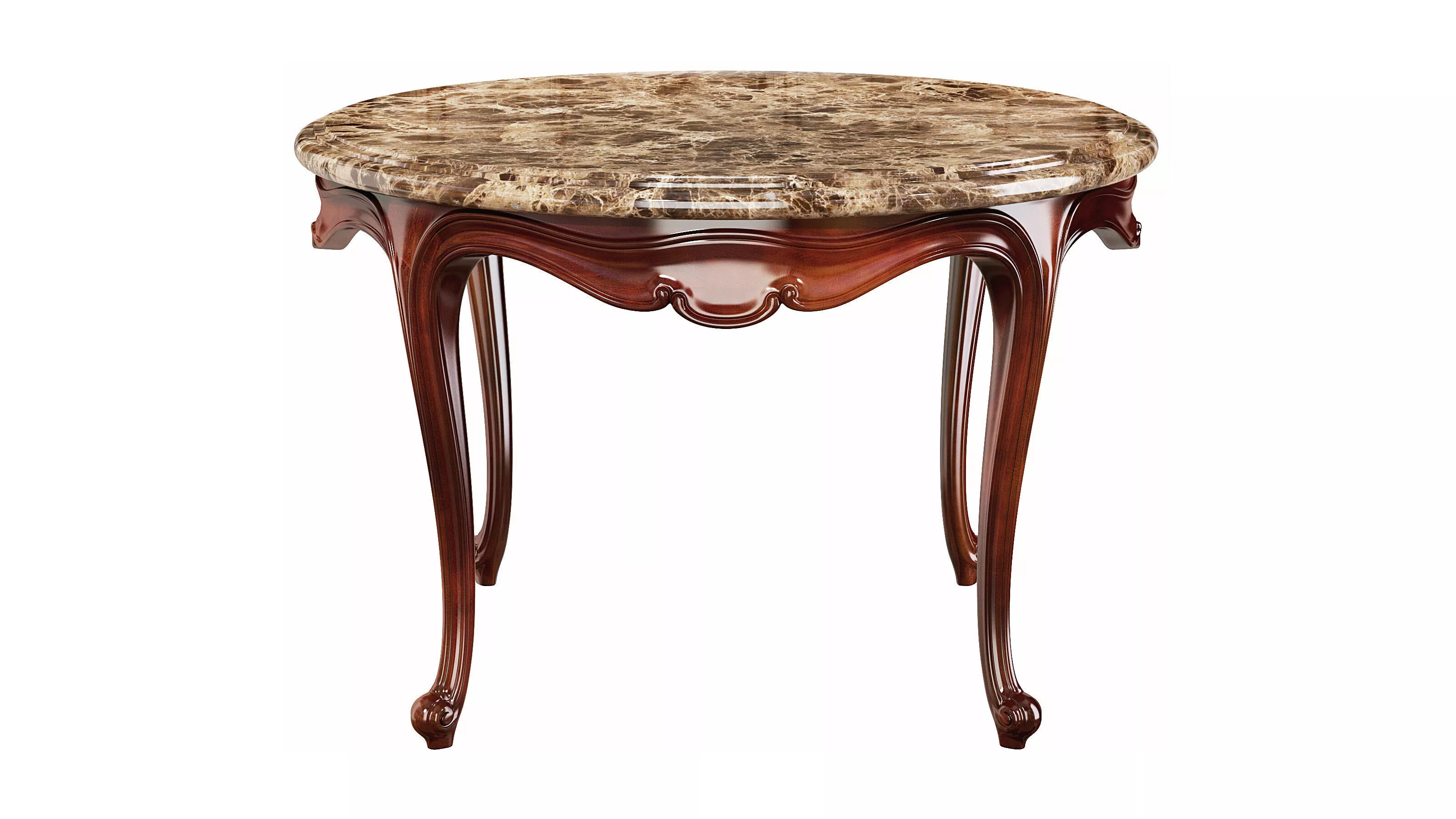 Classic small side table 02 3D model