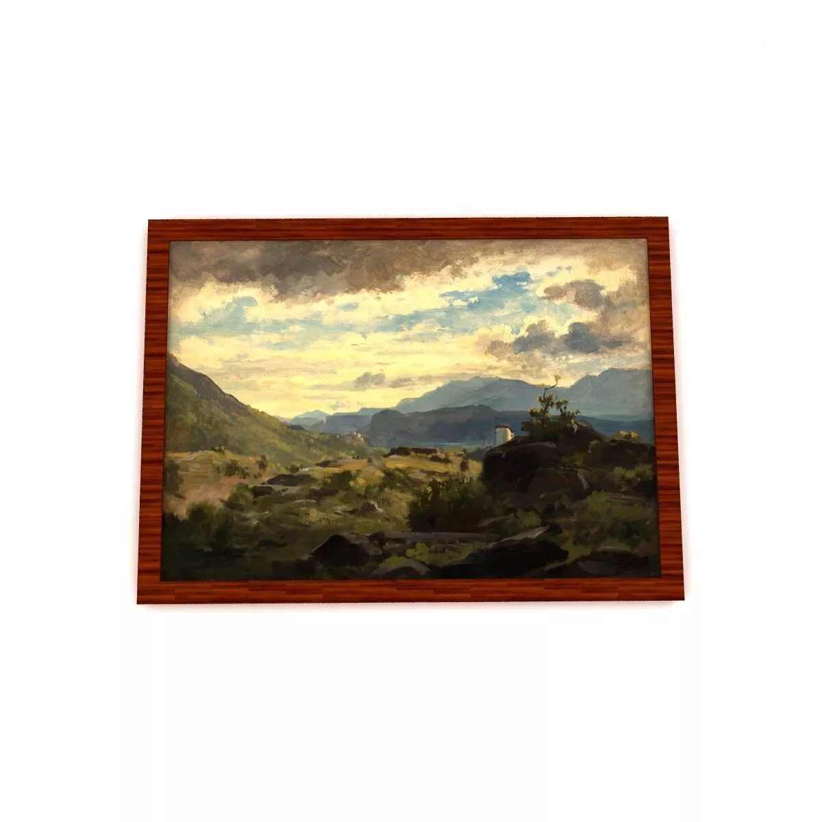 Oil Painting Low-poly 3D model