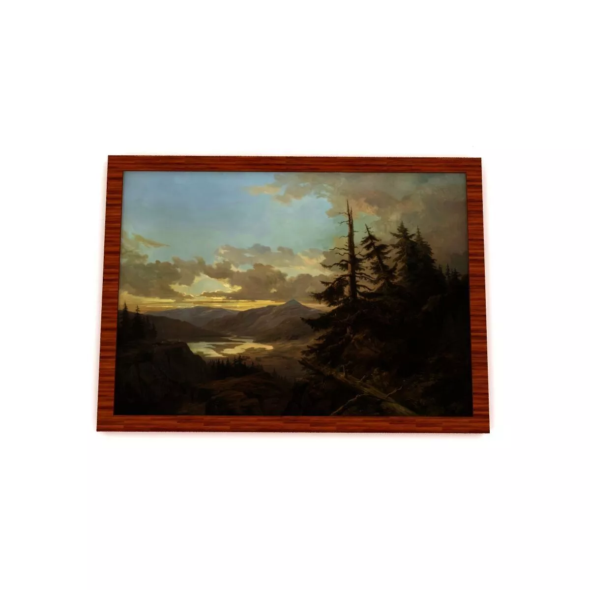 Oil Painting Low-poly 3D model