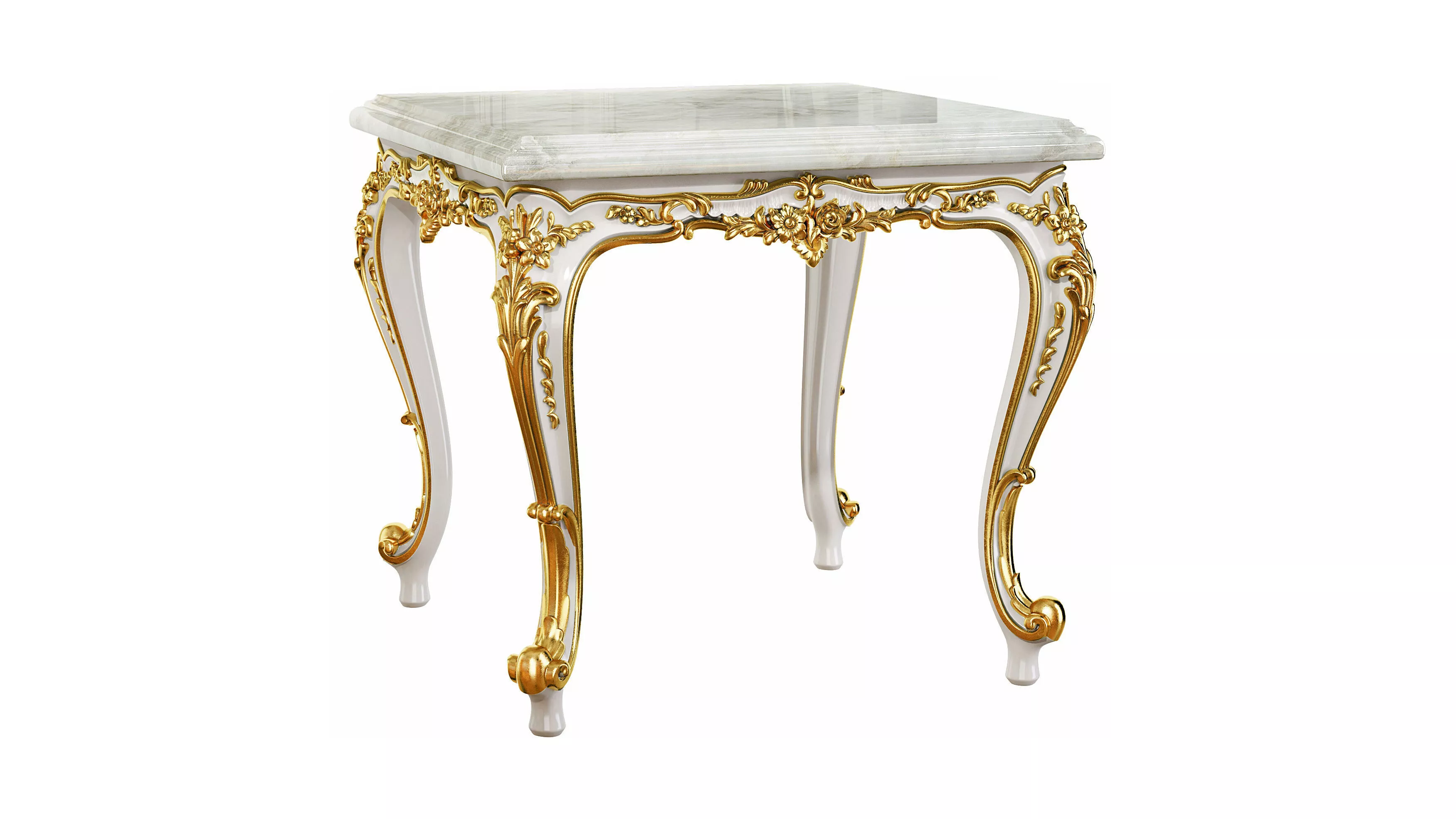 Classic small side table 03 3D model