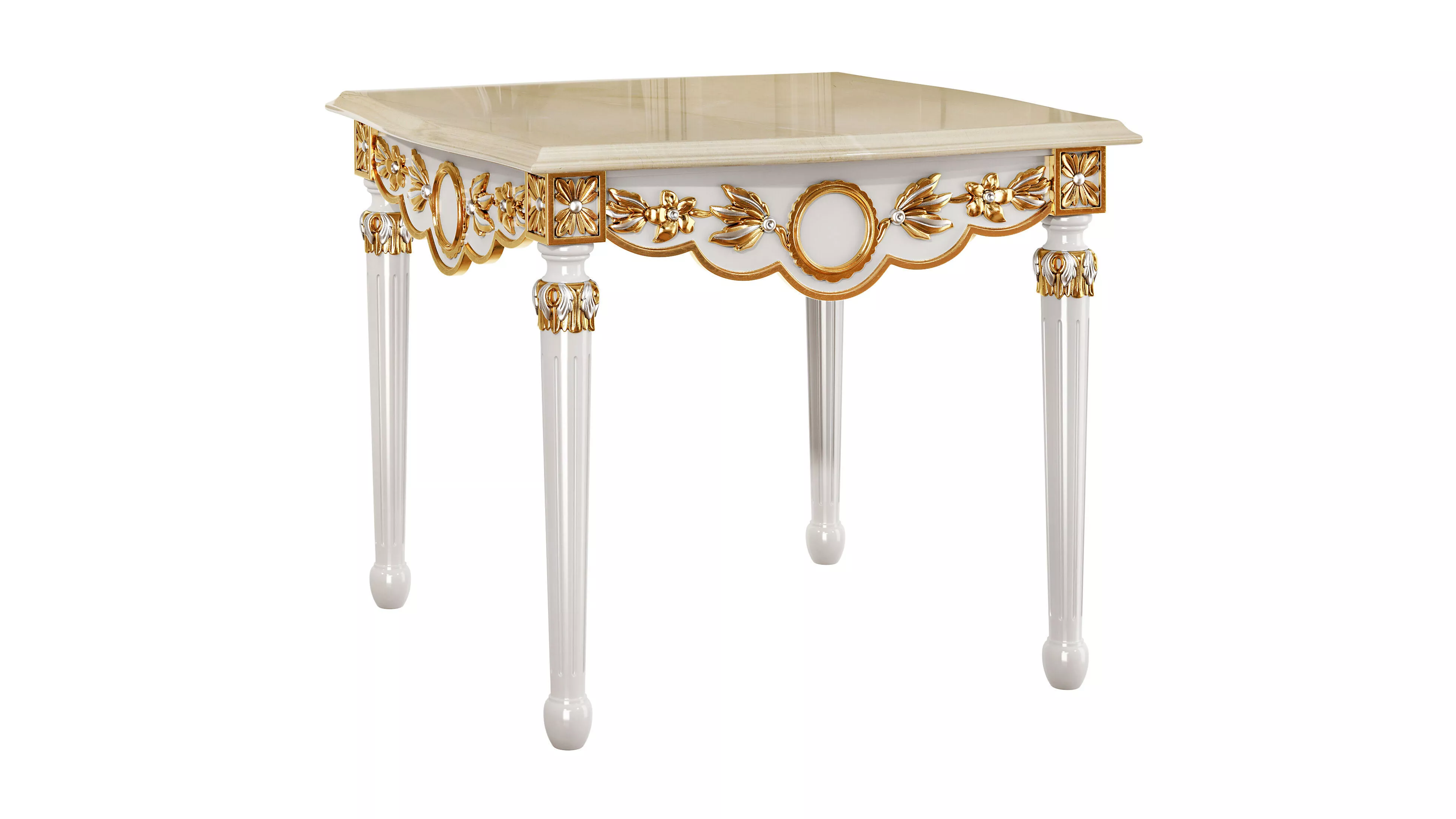 Classic small side table 04 3D model