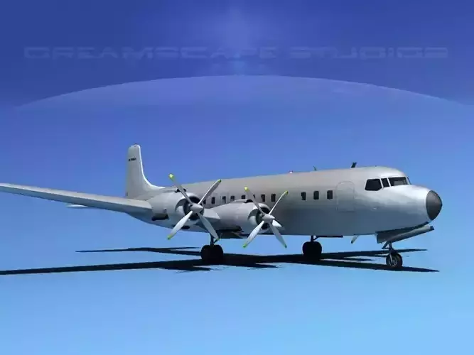 Douglas DC-7C Bare Metal