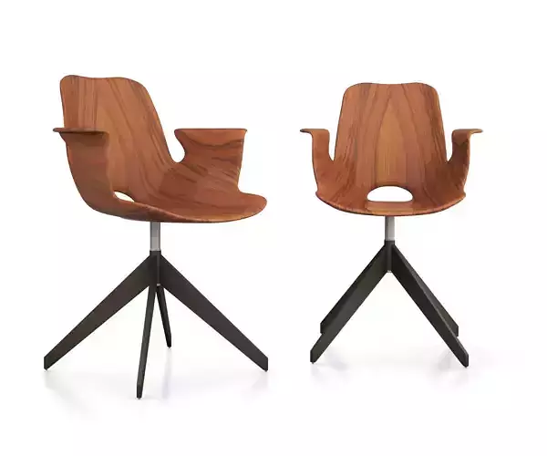 Vittorio Nobili Medea Desk Chair Swivel Armchair 1956