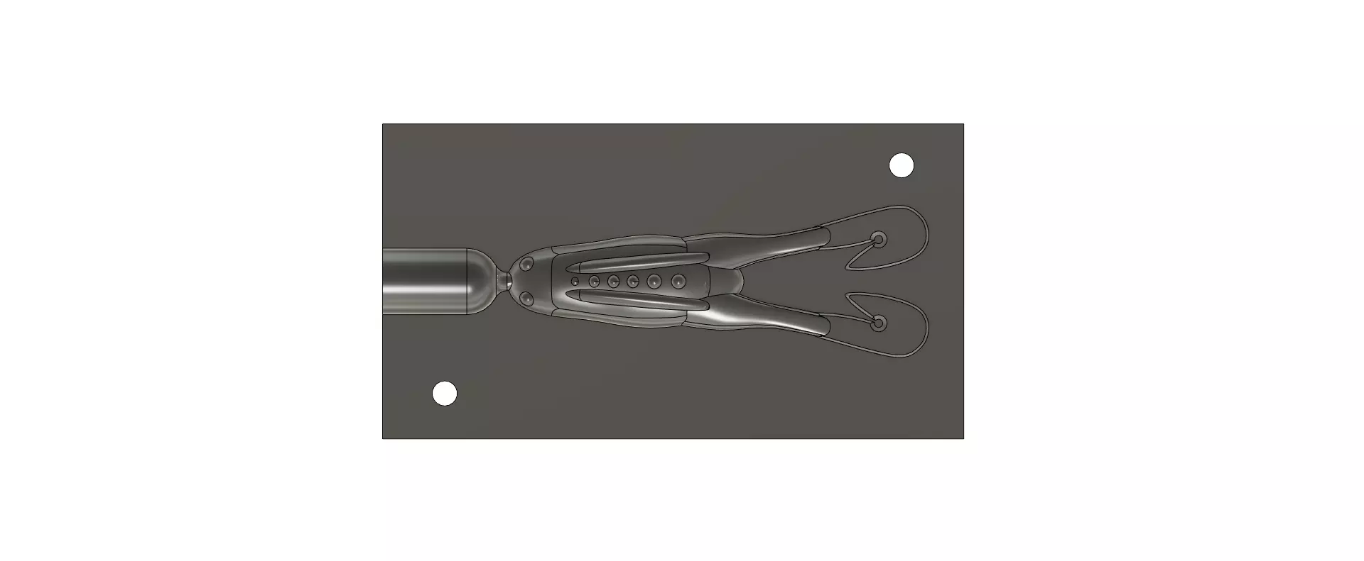Frog 4 inch Bait Mold 3D print model
