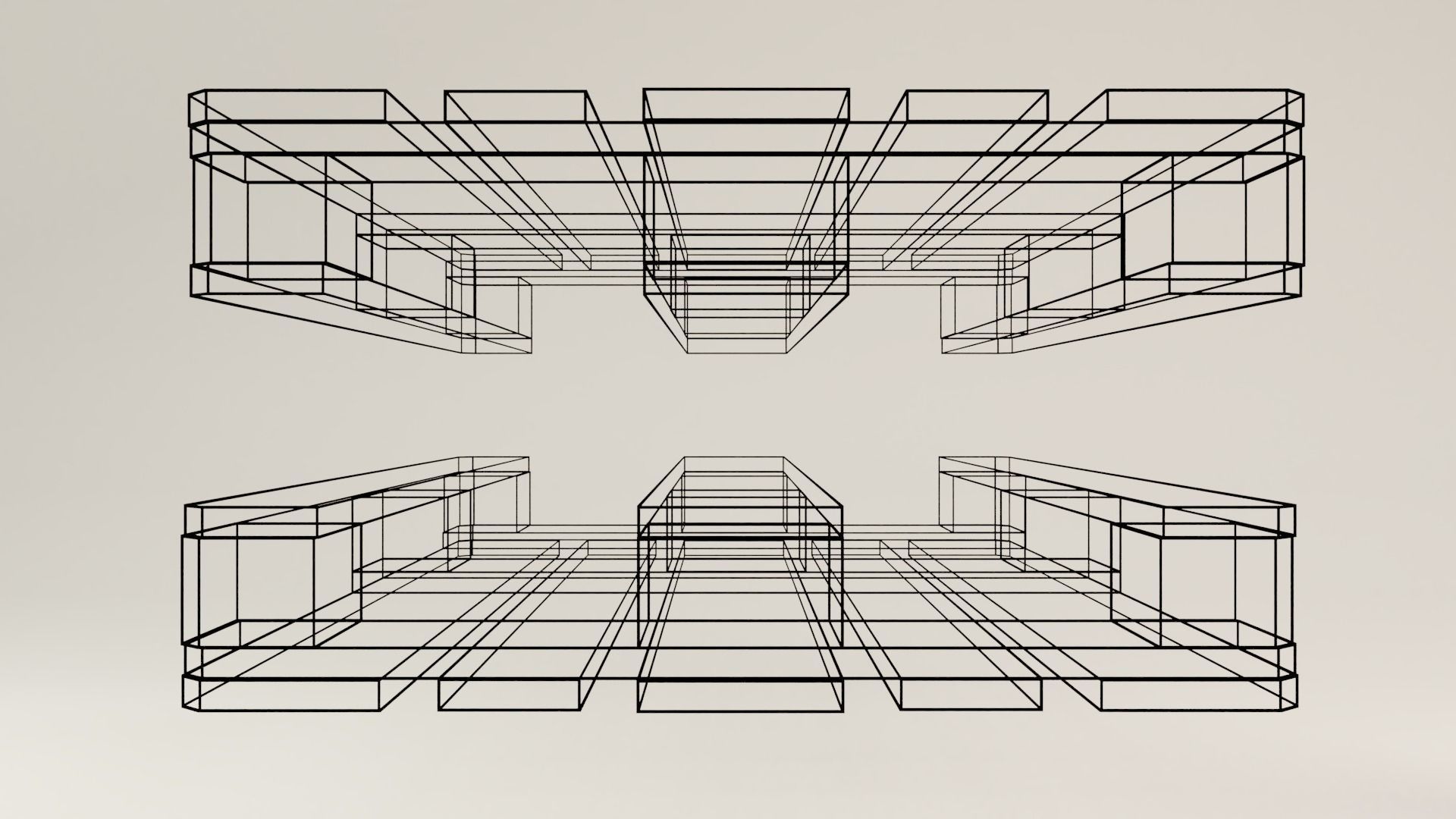 Euro Pallet Low-poly 3D model_6