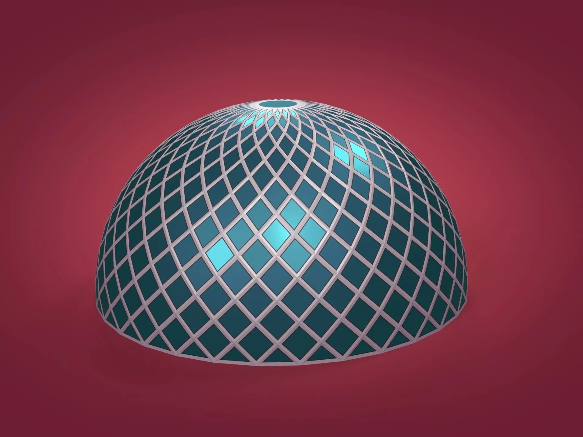 Buildings - Structures - Architectural Domes - Geodesic Dome Low-poly 3D model