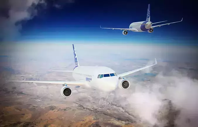 Big plane for transport people