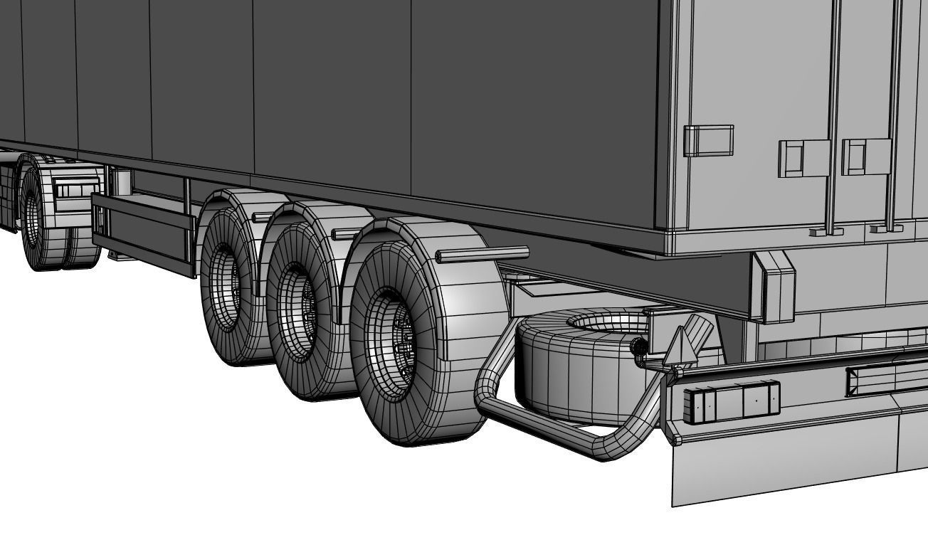 Heavy vehicle truck 3D model_5