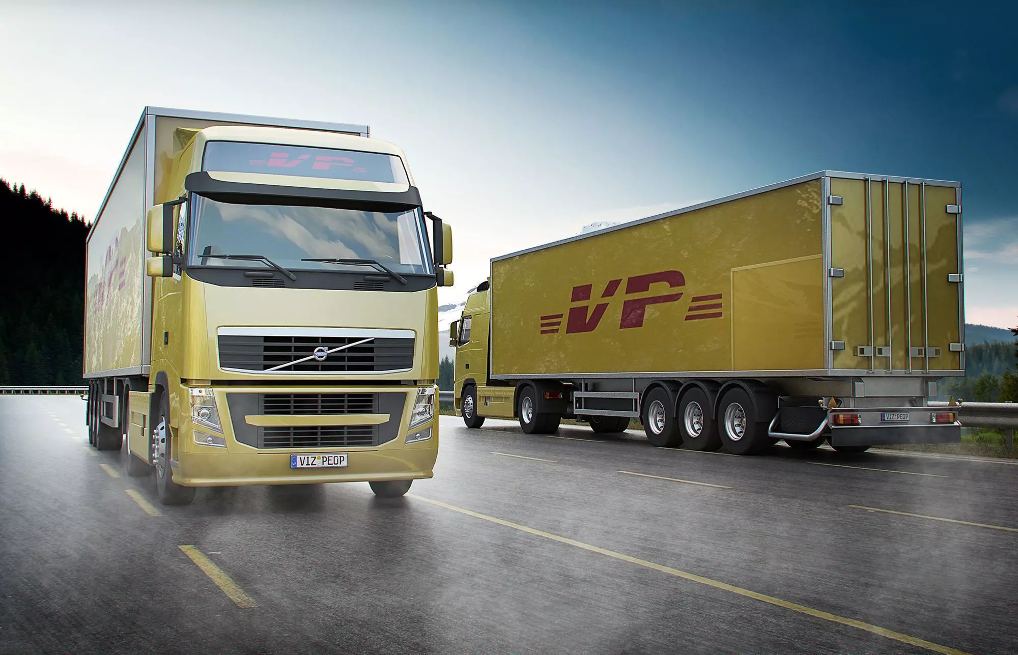 Heavy vehicle truck 3D model_0