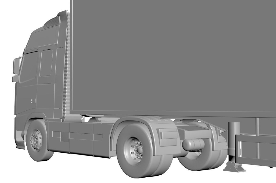 Heavy vehicle truck 3D model_3
