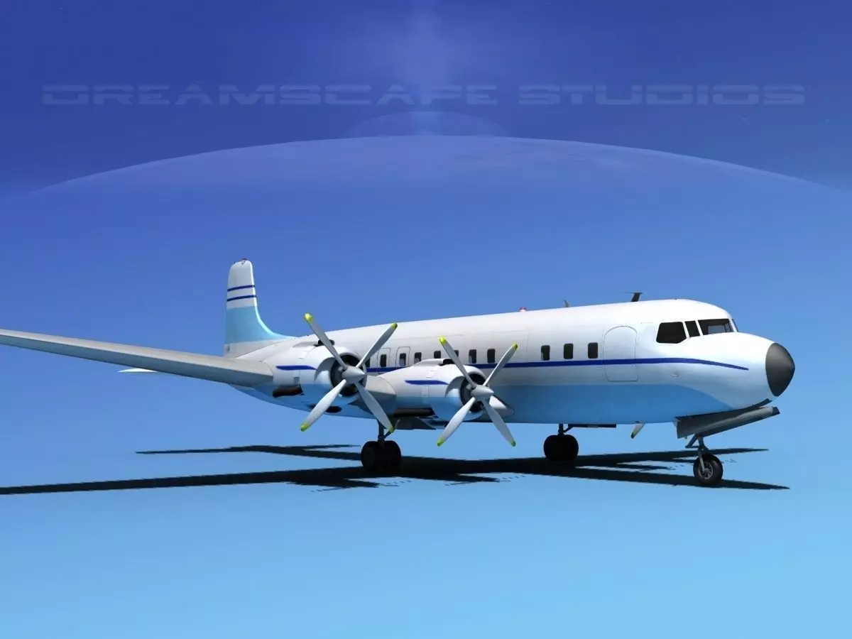 Douglas DC-7C Corporate 6 3D model