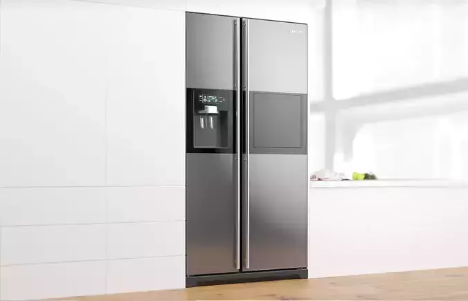Metal wall fridge 3D model