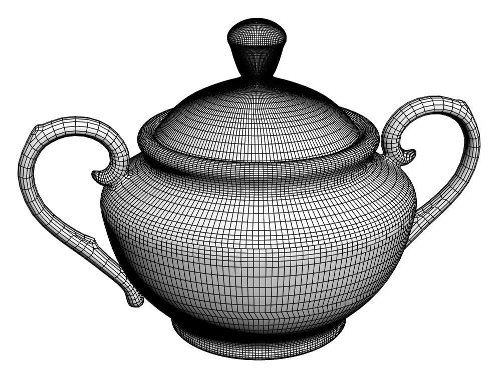 Luxury table set 3D model_5