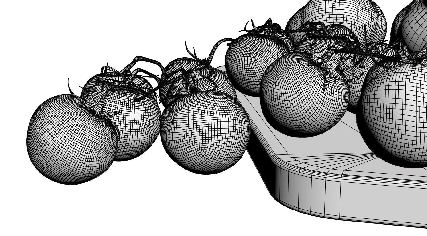 Red vegetables 3D model_6