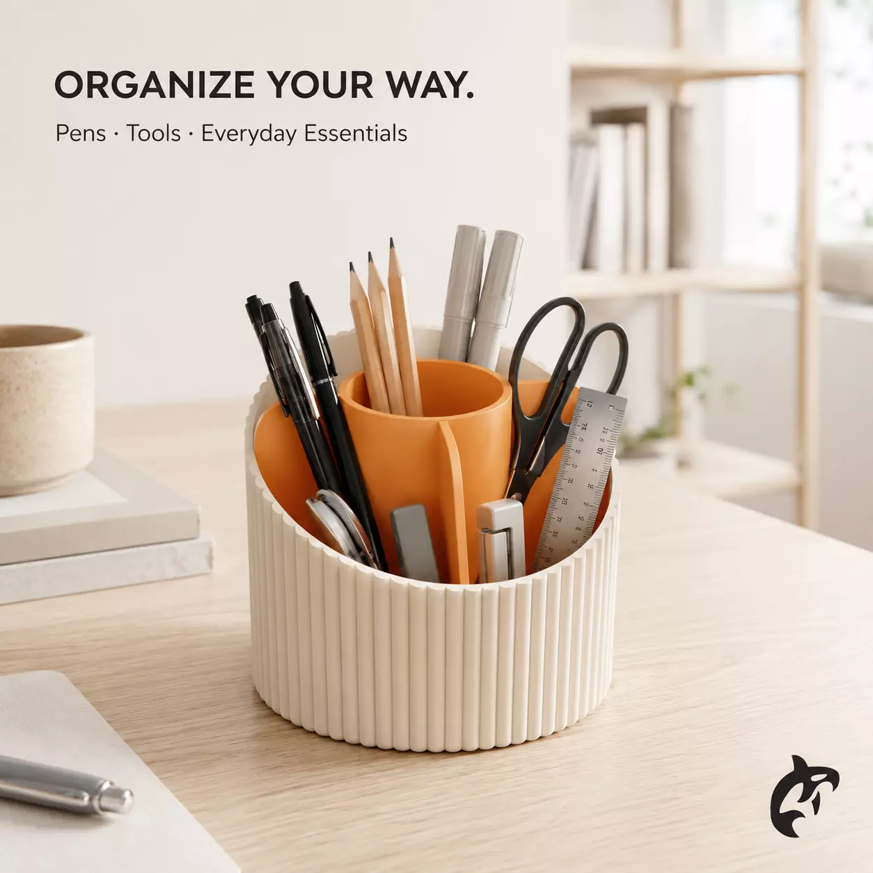 Modern Multi Compartment Desk Organizer 3D print model