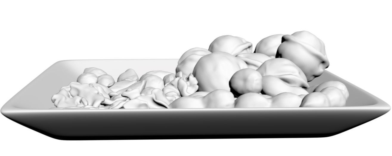 Plate with nuts 3D model_1