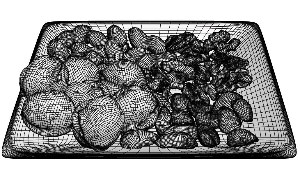 Plate with nuts 3D model_4