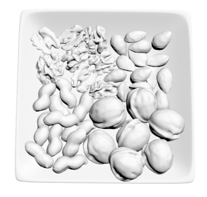 Plate with nuts 3D model_3