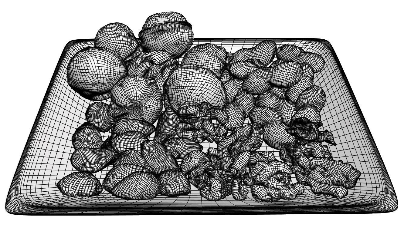 Plate with nuts 3D model_6