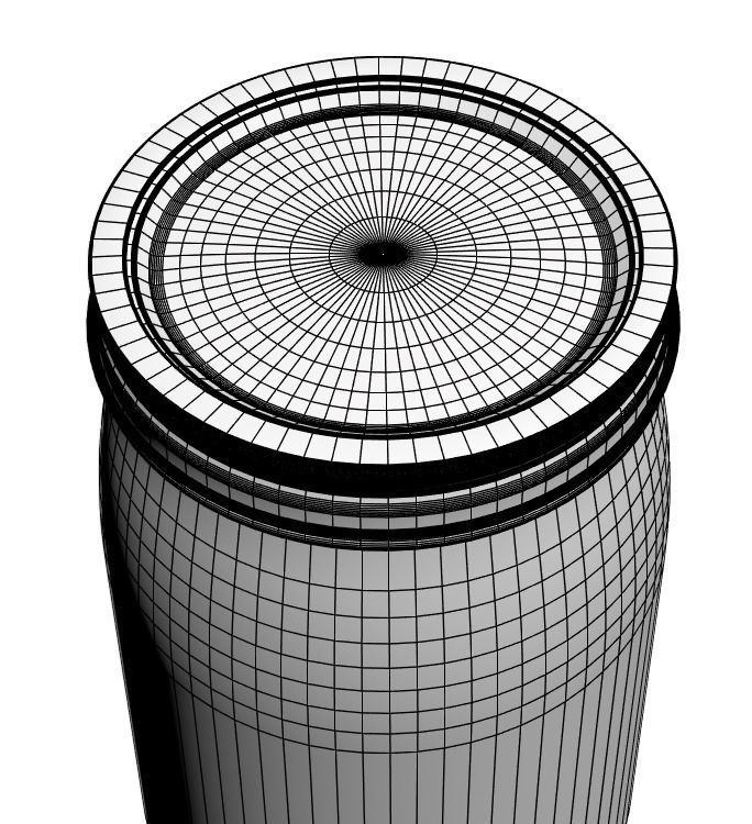 Glass jars with candies 3D model_5