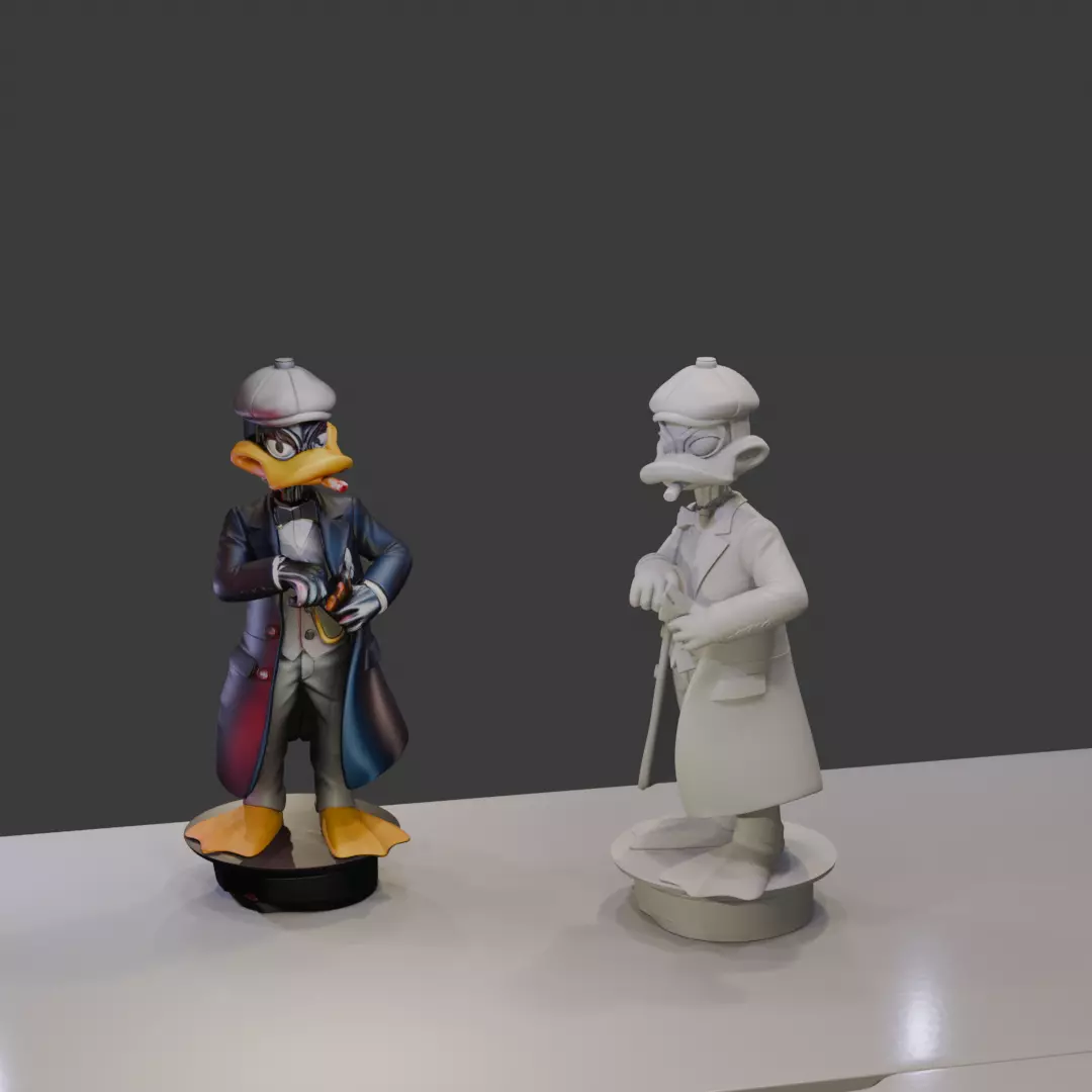 Daffy Duck Mobster - Looney Tunes 3D print model