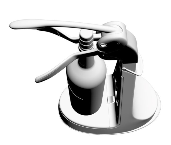 Modern wine bottle opener 3D model_2