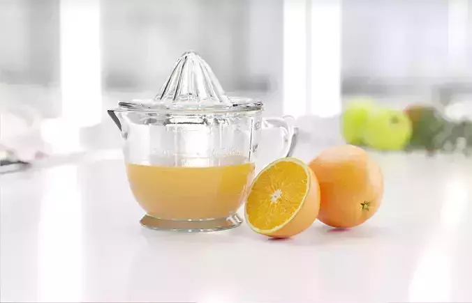 Hand operated juicer