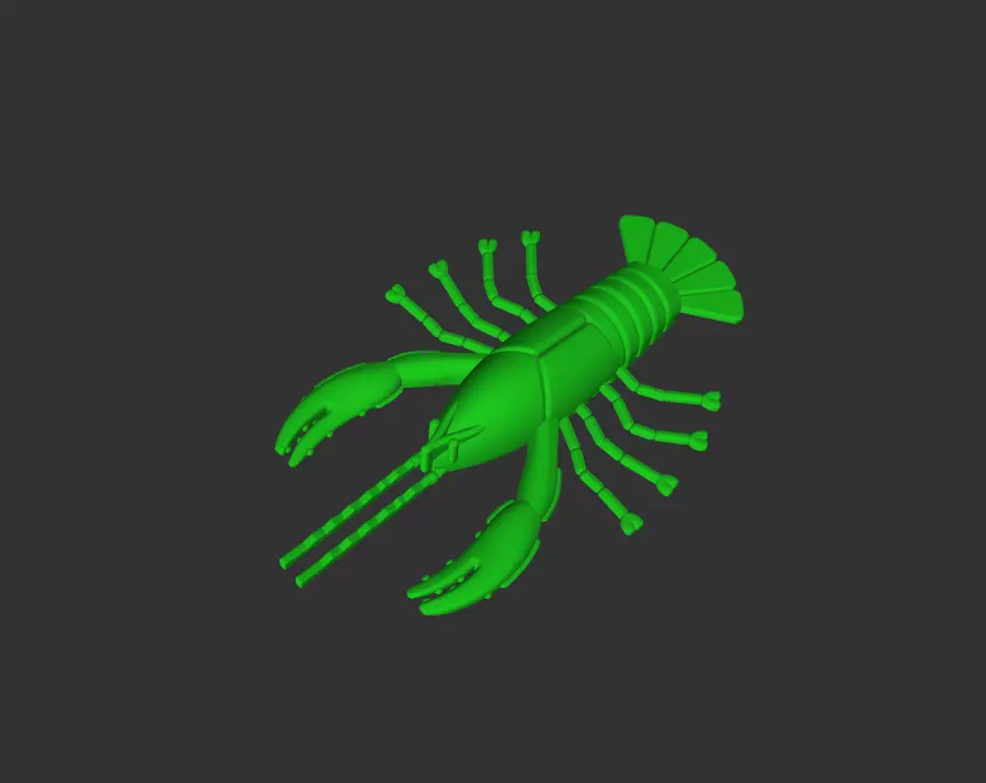 Relax Crawfish Master Model for Mold Making Inspired Design 3D print model