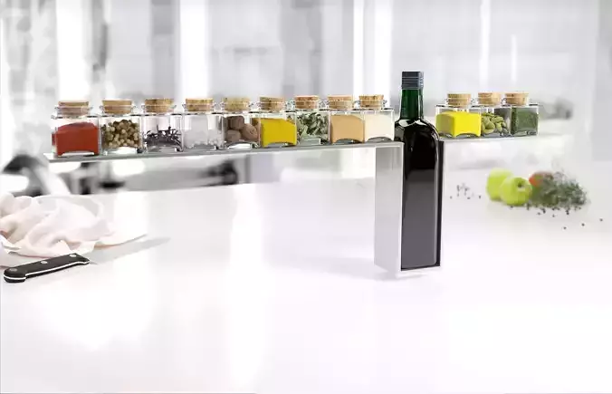 Spice collection menorah 3D model