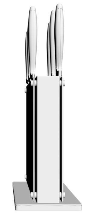 Magnetic stand for knives 3D model_1