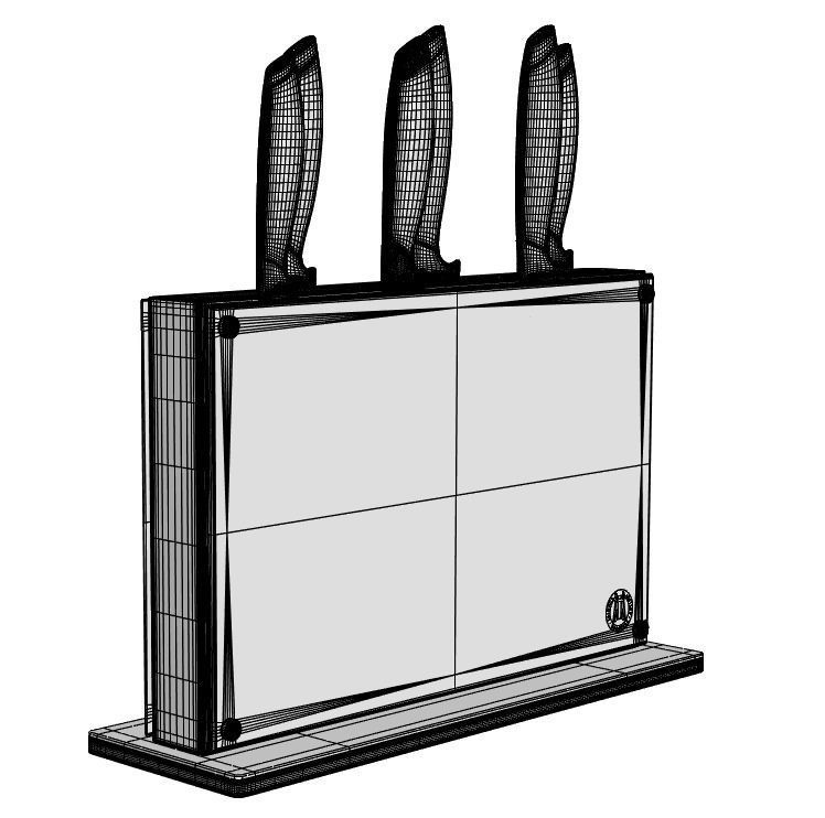 Magnetic stand for knives 3D model_5