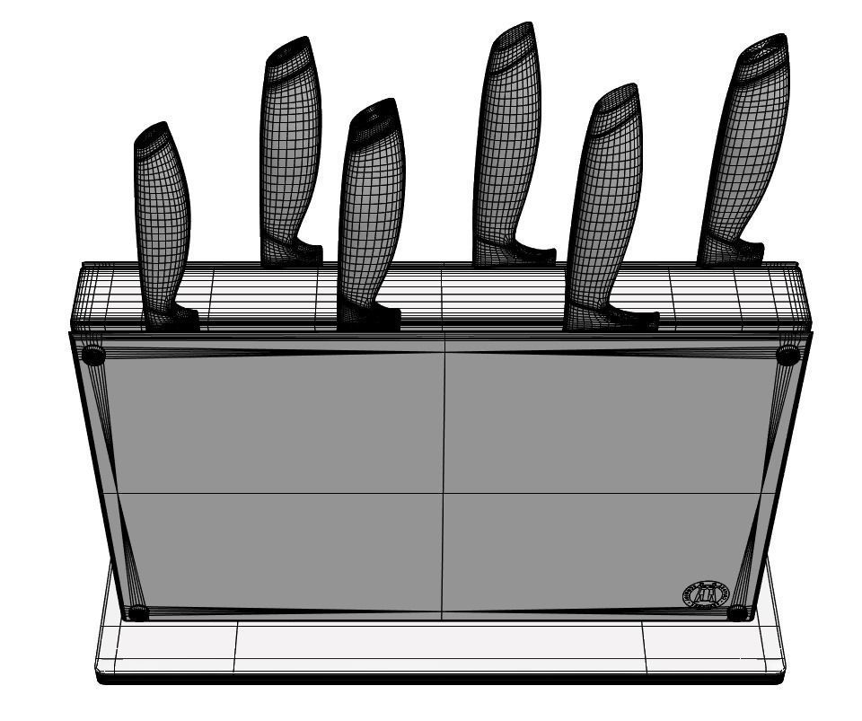 Magnetic stand for knives 3D model_4