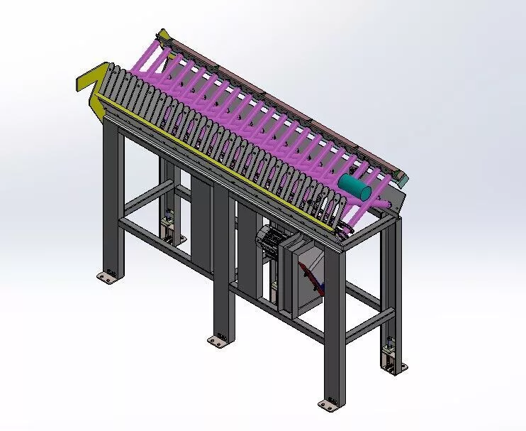 V-Roll Conveyor o Pipe-Bar Conveyor 3D model