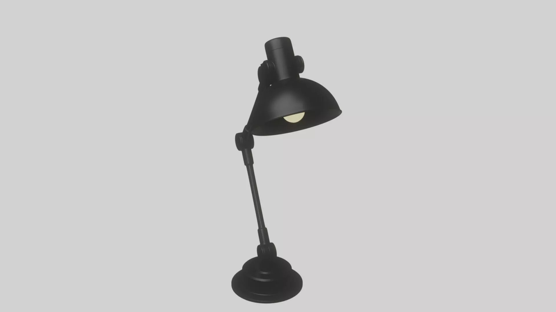 Modern Black Desk Lamp 3D Model 3D model