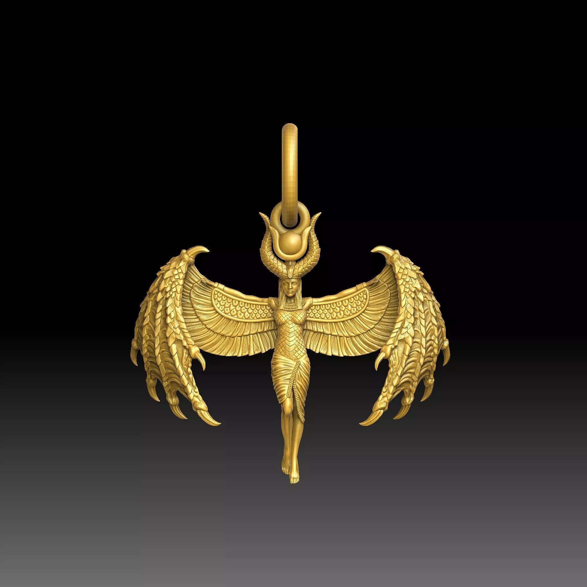 Silent Luxury Pendants - one inch pendant 3D print model