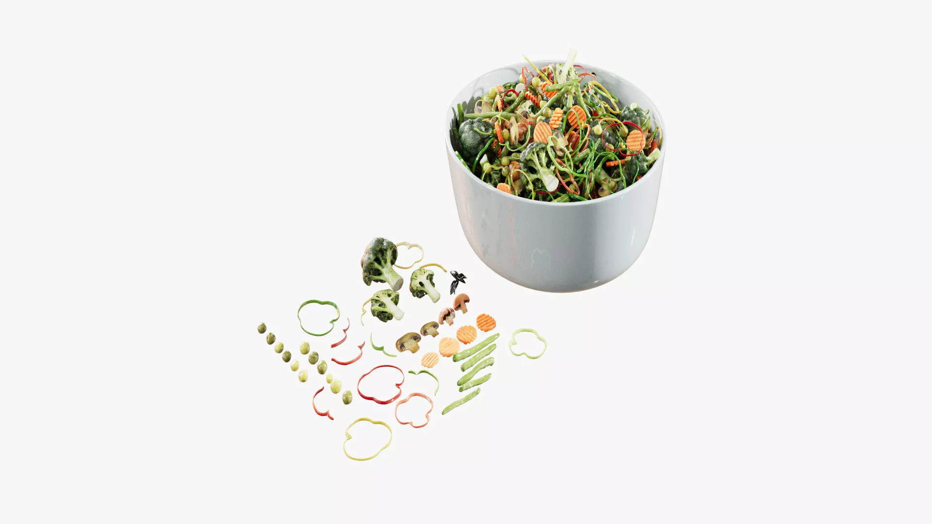 Salad 3D model