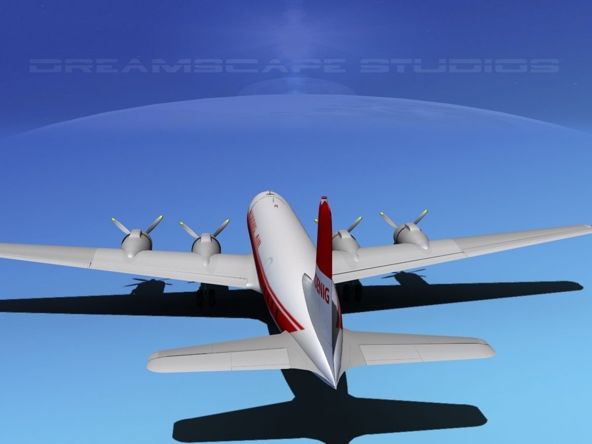 Douglas DC-7C Koenig Air 3D model_14