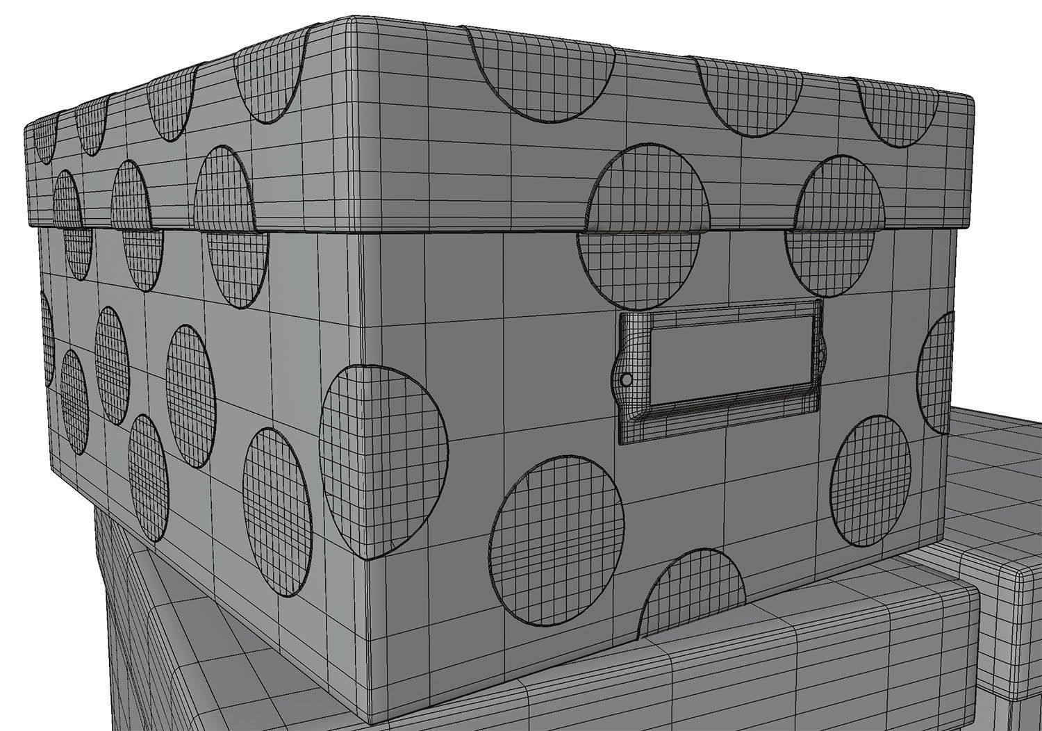 Storage box set HG2 3D model_4