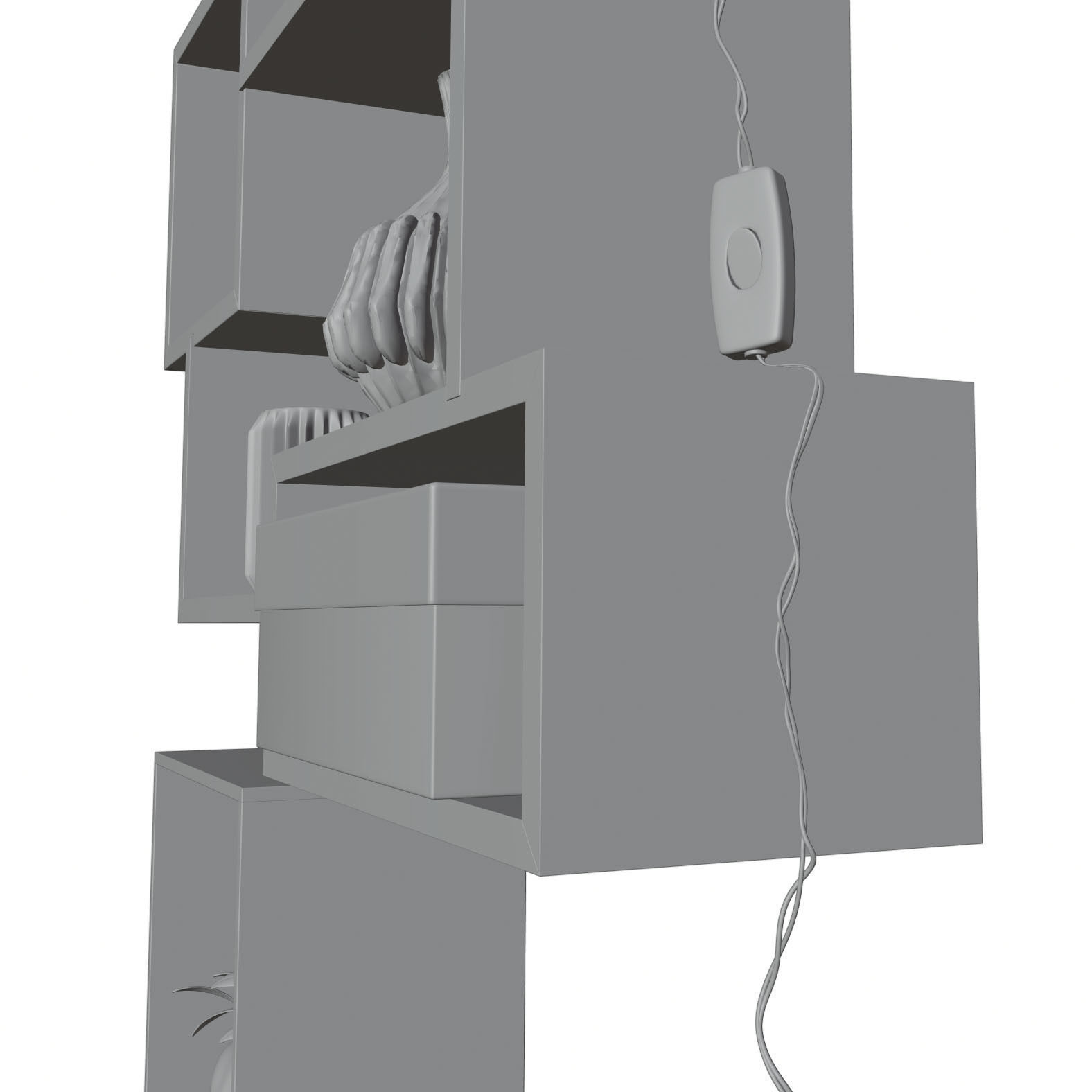 Shelf decoration HG2 3D model_3