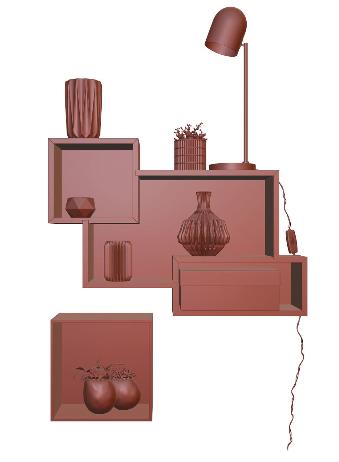 Shelf decoration HG2 3D model_6