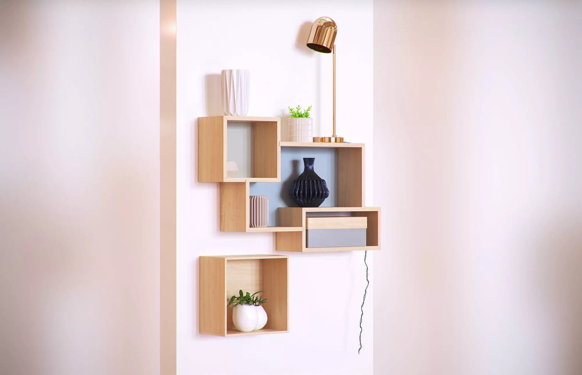 Shelf decoration HG2 3D model_0