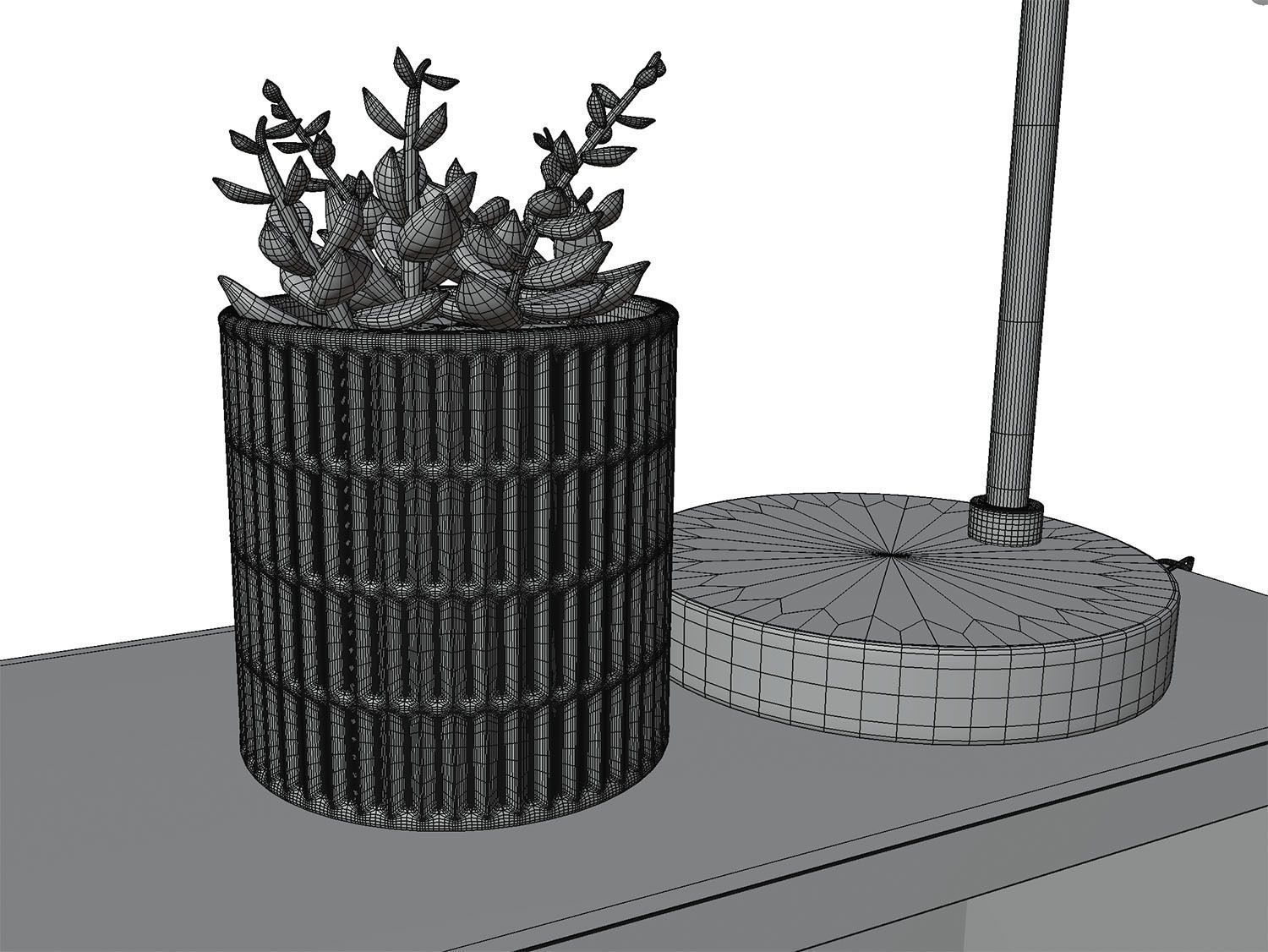 Shelf decoration HG2 3D model_4