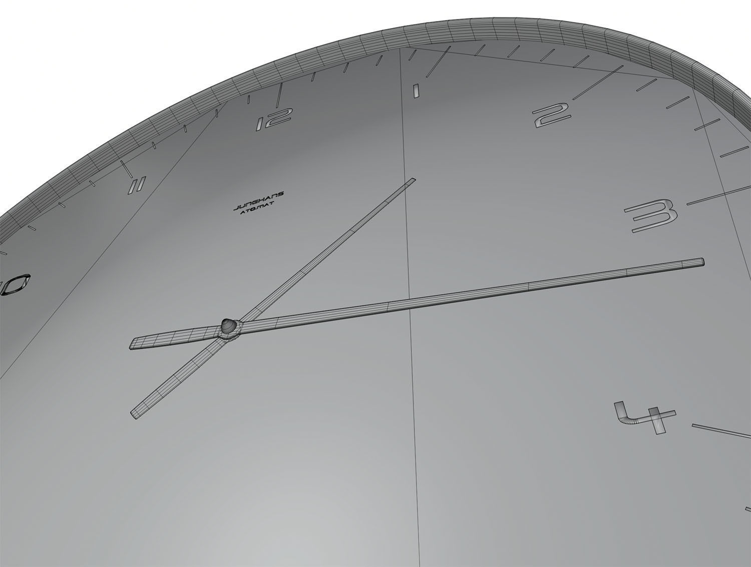 Wall clock HG2 3D model_5