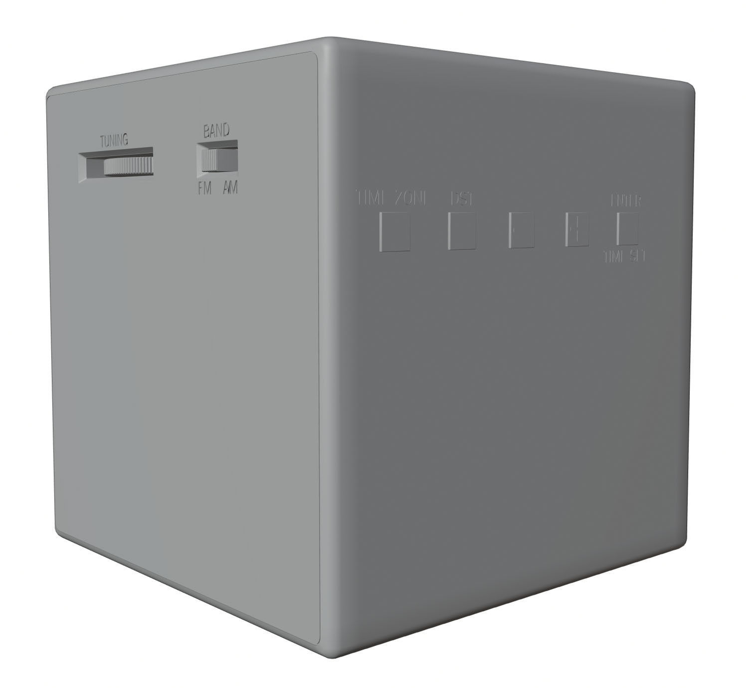 Electronic table watch HG2 3D model_2