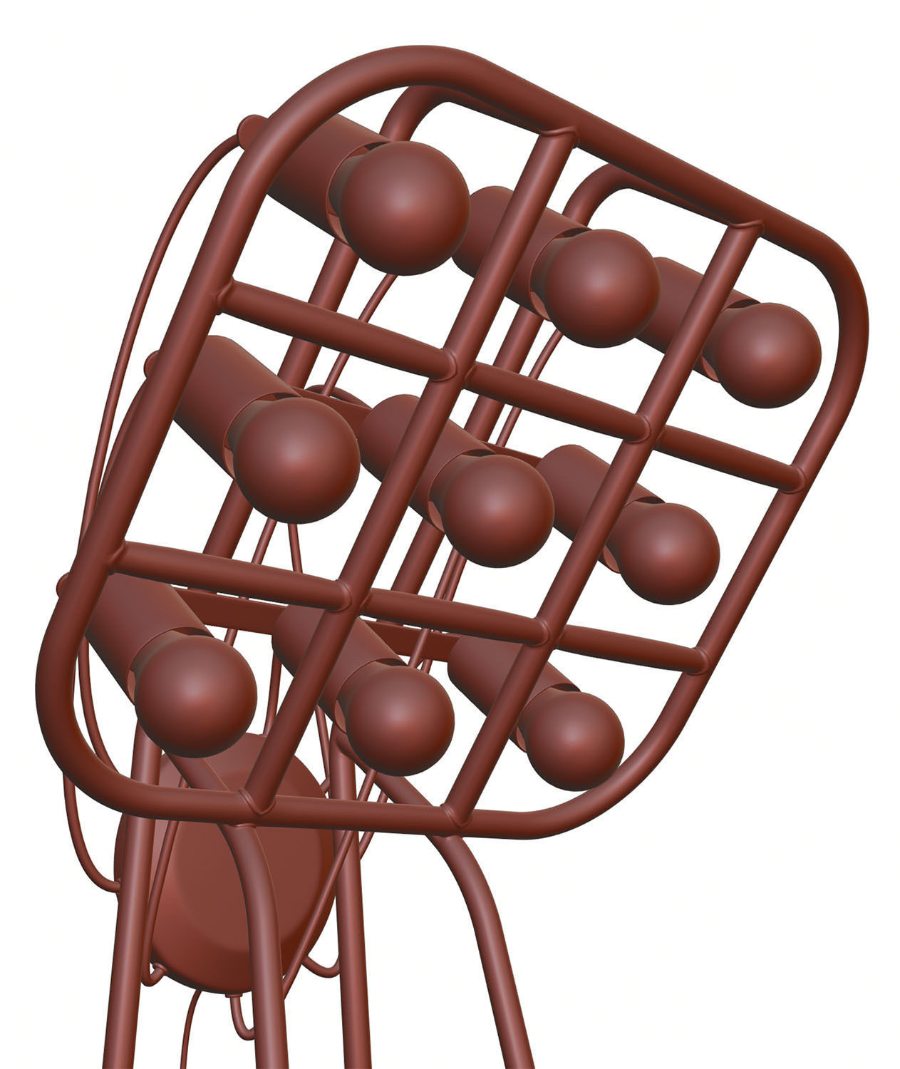 Black table lamp HG2 3D model_10