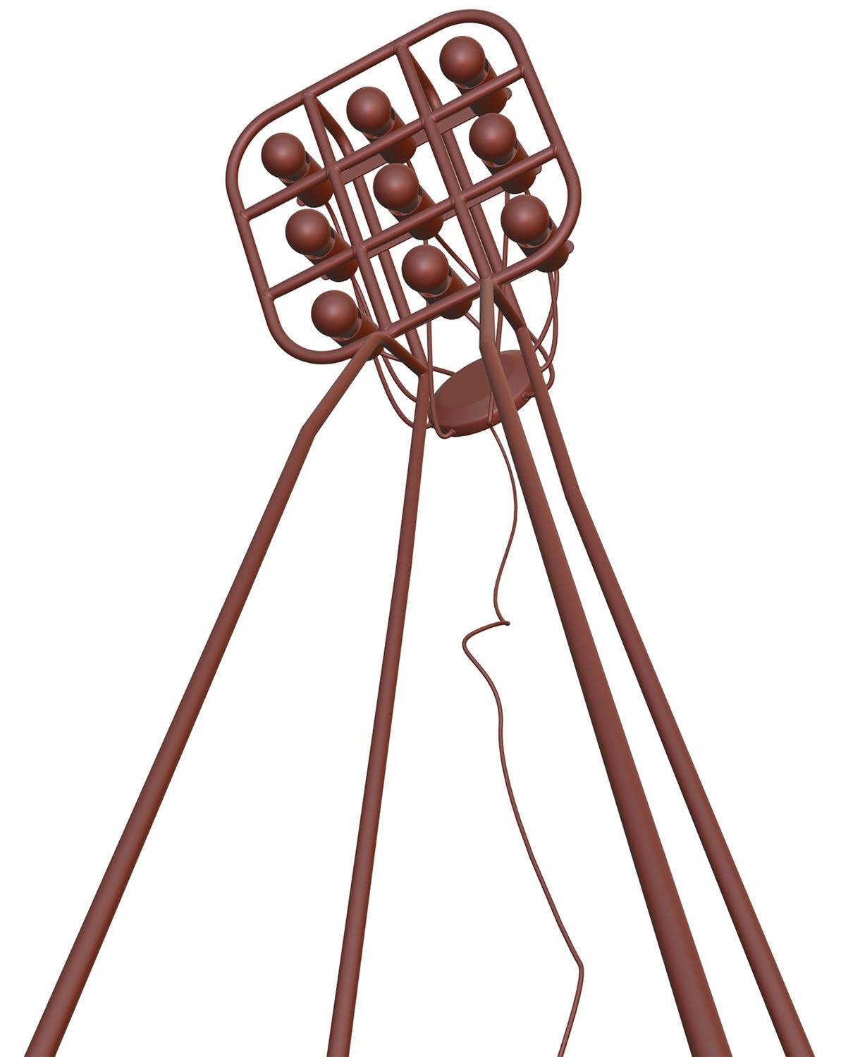 Black table lamp HG2 3D model_8