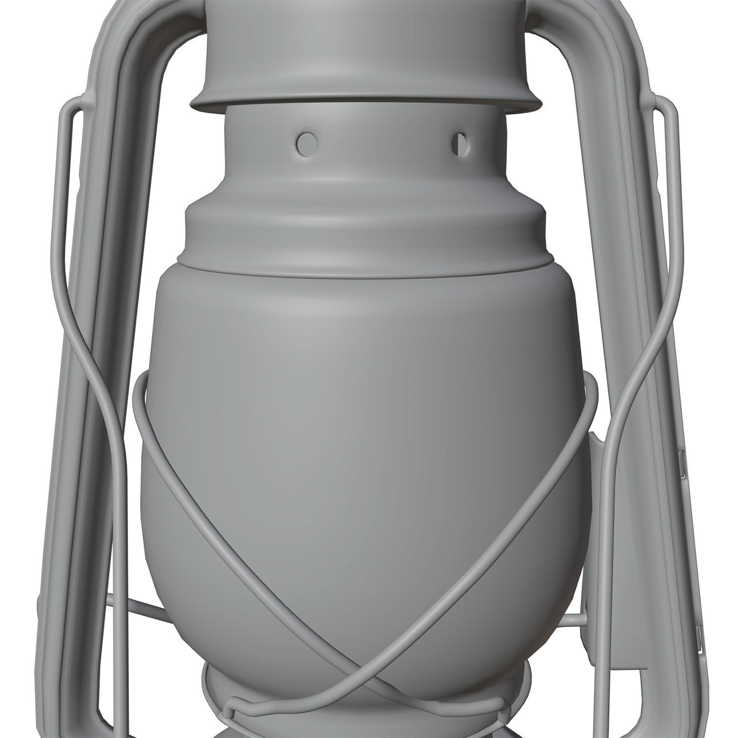 Red lantern HG2 3D model_2