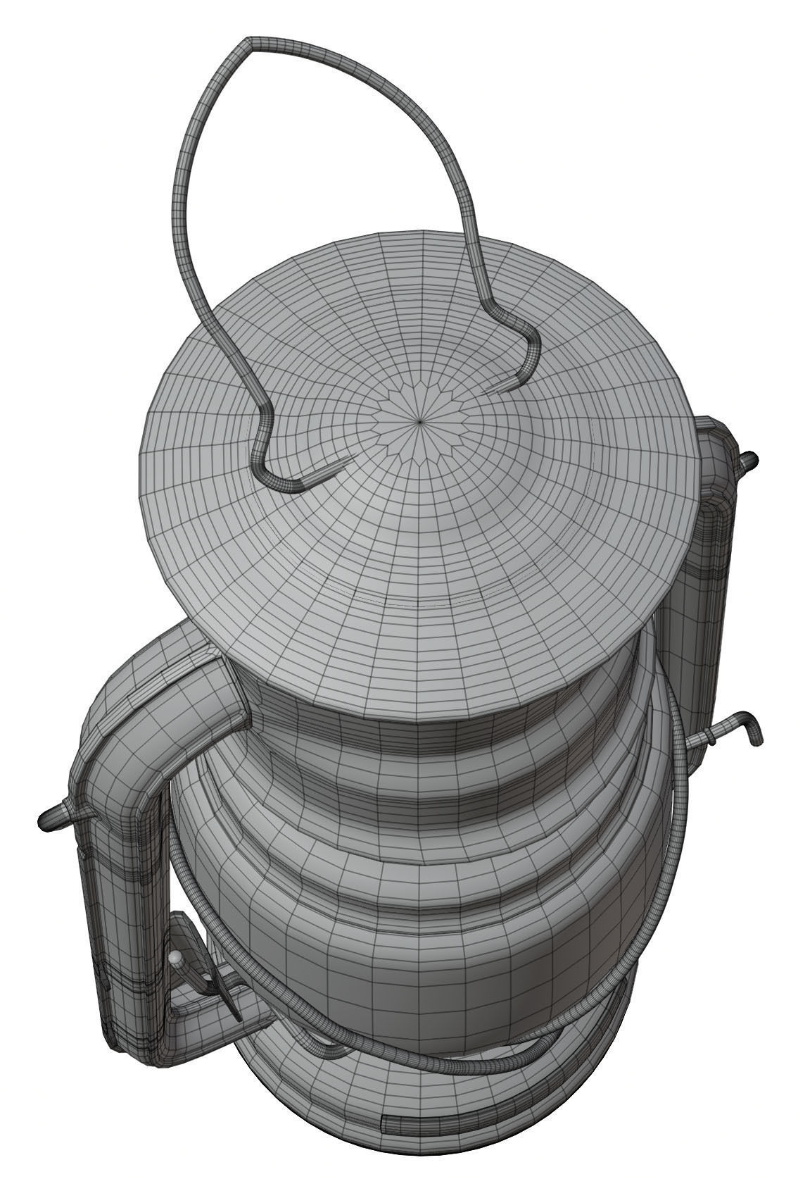 Red lantern HG2 3D model_4