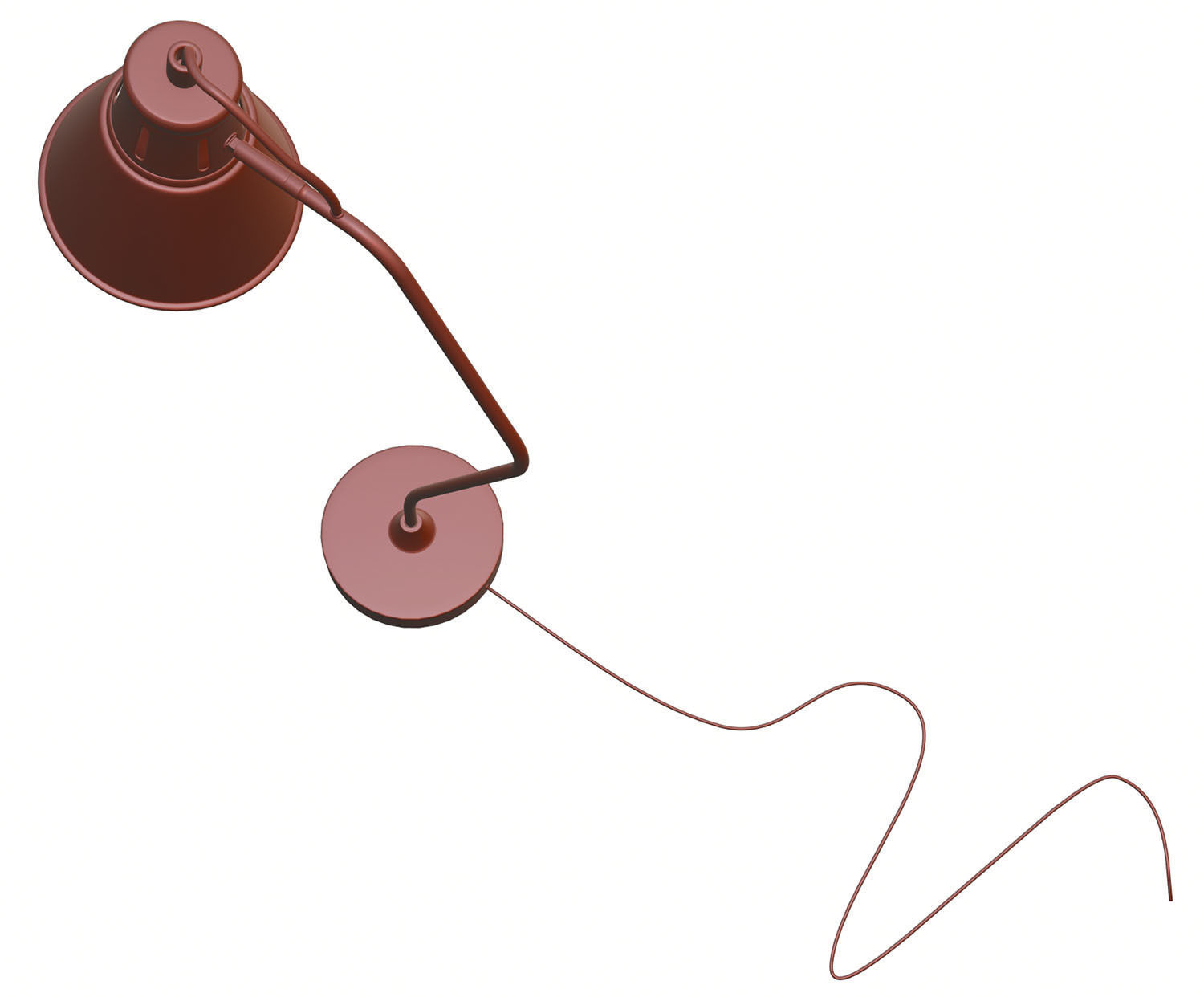 Metal table lamp HG2 3D model_9